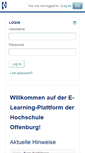 Mobile Screenshot of elearning.hs-offenburg.de